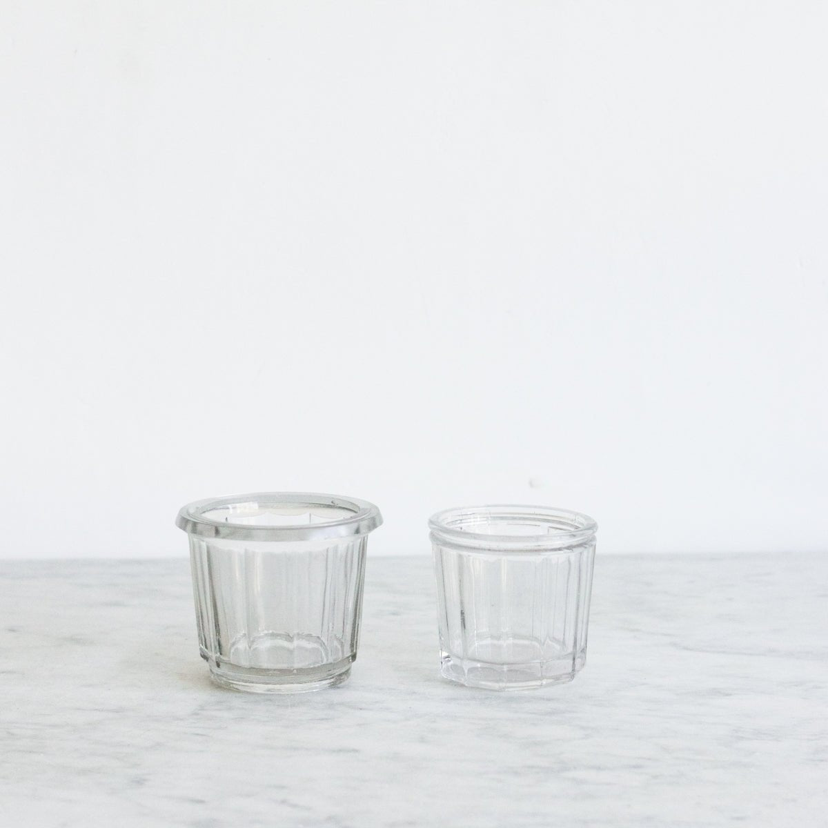 Pair of Antique Jam Jars with Wood Utensils - elsie green - The French Kitchen