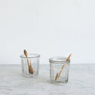 Pair of Antique Jam Jars with Wood Utensils - elsie green - The French Kitchen