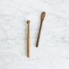 Pair of Antique Jam Jars with Wood Utensils - elsie green - The French Kitchen