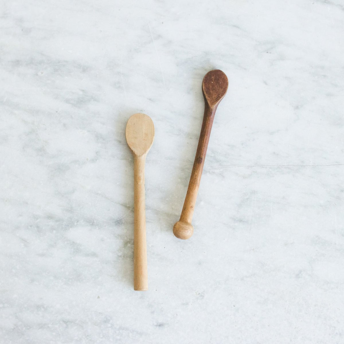 Pair of Antique Jam Jars with Wood Utensils - elsie green - The French Kitchen