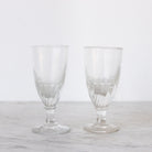 Pair of Antique Optic Absinthe Glasses - elsie green - the french kitchen