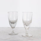 Pair of Antique Optic Absinthe Glasses - elsie green - the french kitchen