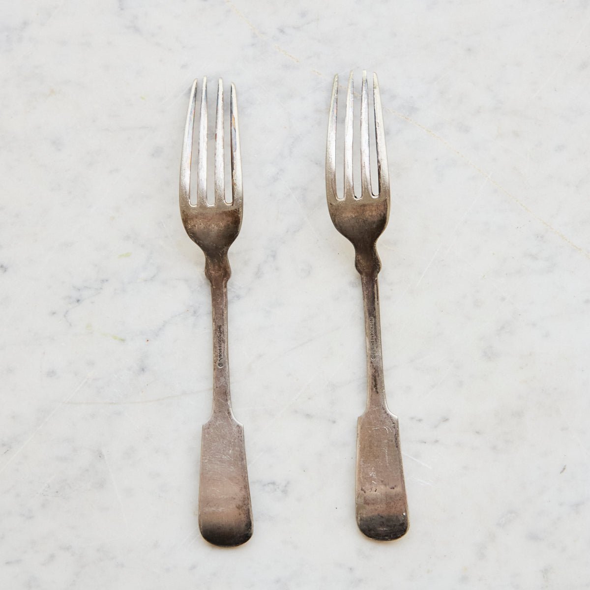 Pair of Antique Roger's Bros. Fiddle Dinner Forks | The Patrick Orbe Collection - elsie green - the french kitchen