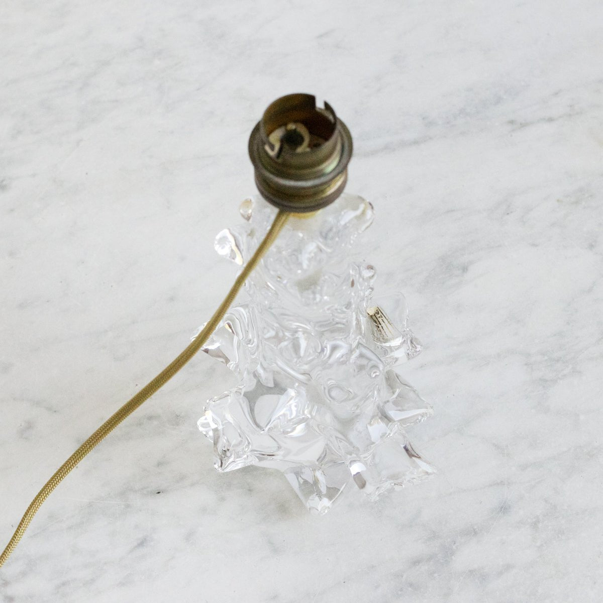 Pair Of Baccarat Crystal Lamps - elsie green - Decor