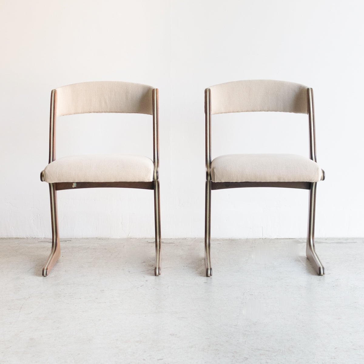 Pair of Baumann Kangaroo Chairs - elsie green - furniture