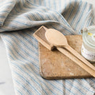 Pair of Boat Stripe Kitchen Towels | Chambray - elsie green - textiles