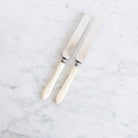 Pair of Bone Butter Knives - elsie green - the french kitchen