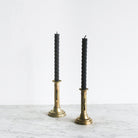 Pair of Bougeoirs à Coulisse and Beeswax Tapers - elsie green - decor