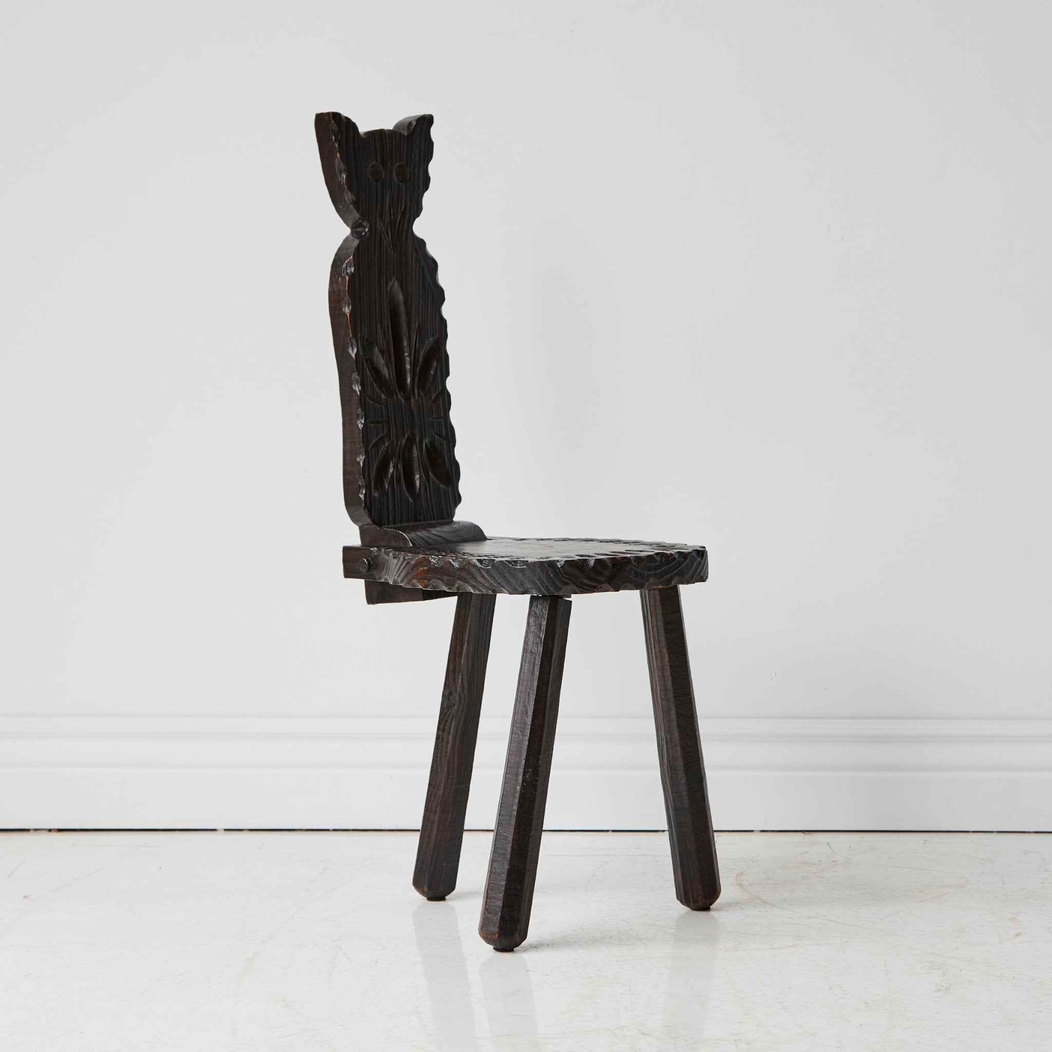 Pair of Brutalist Feline Accent Chairs - elsie green - furniture