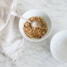 Pair of Cafe Bowls with Silver Spoons - elsie green - the french kitchen