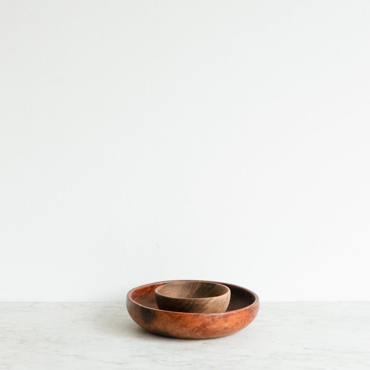 Pair Of Carved Wood Bowls - elsie green - The French Kitchen