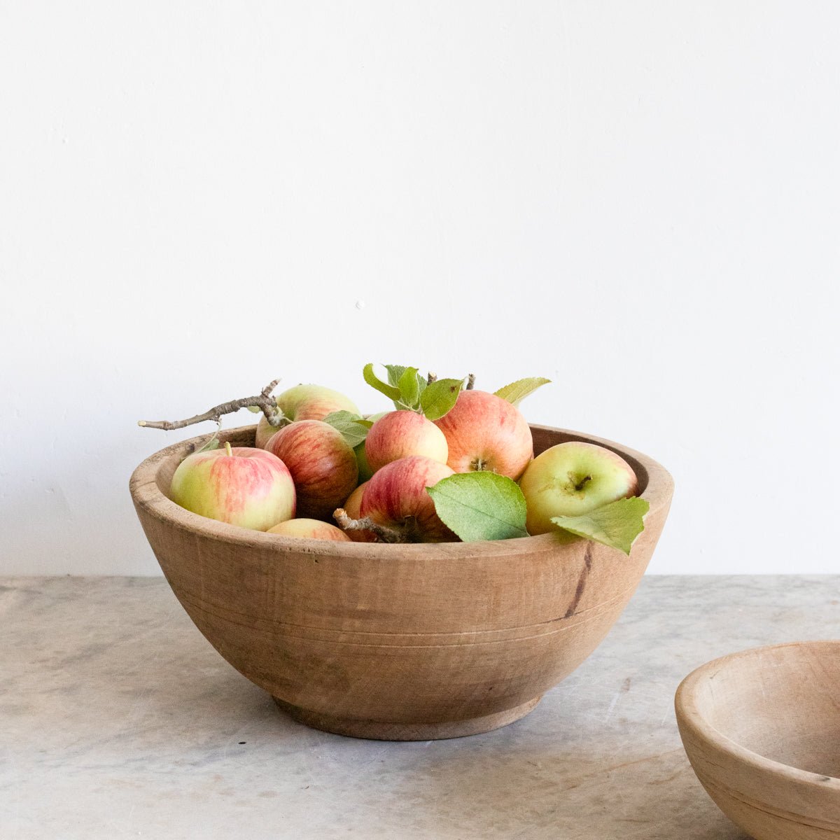 Pair Of Carved Wood Bowls - elsie green - The French Kitchen