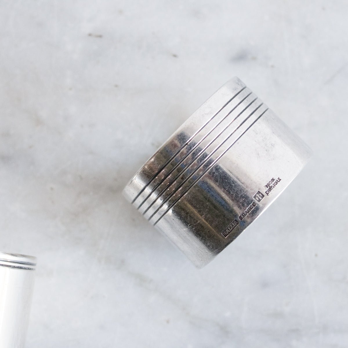 Pair of Christofle Napkin Rings - elsie green - the french kitchen