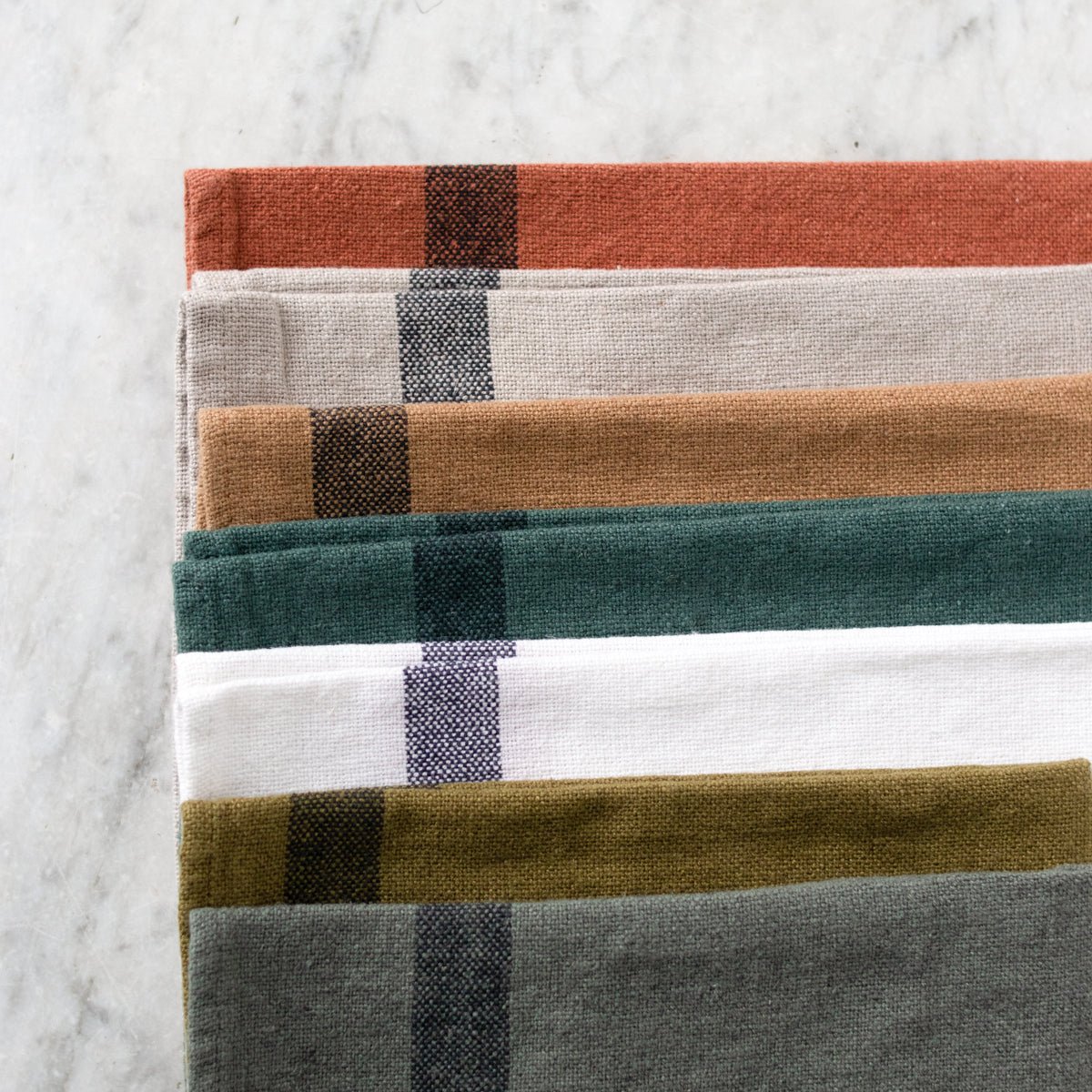 Pair of Comé Linen Kitchen Towels - elsie green - textiles