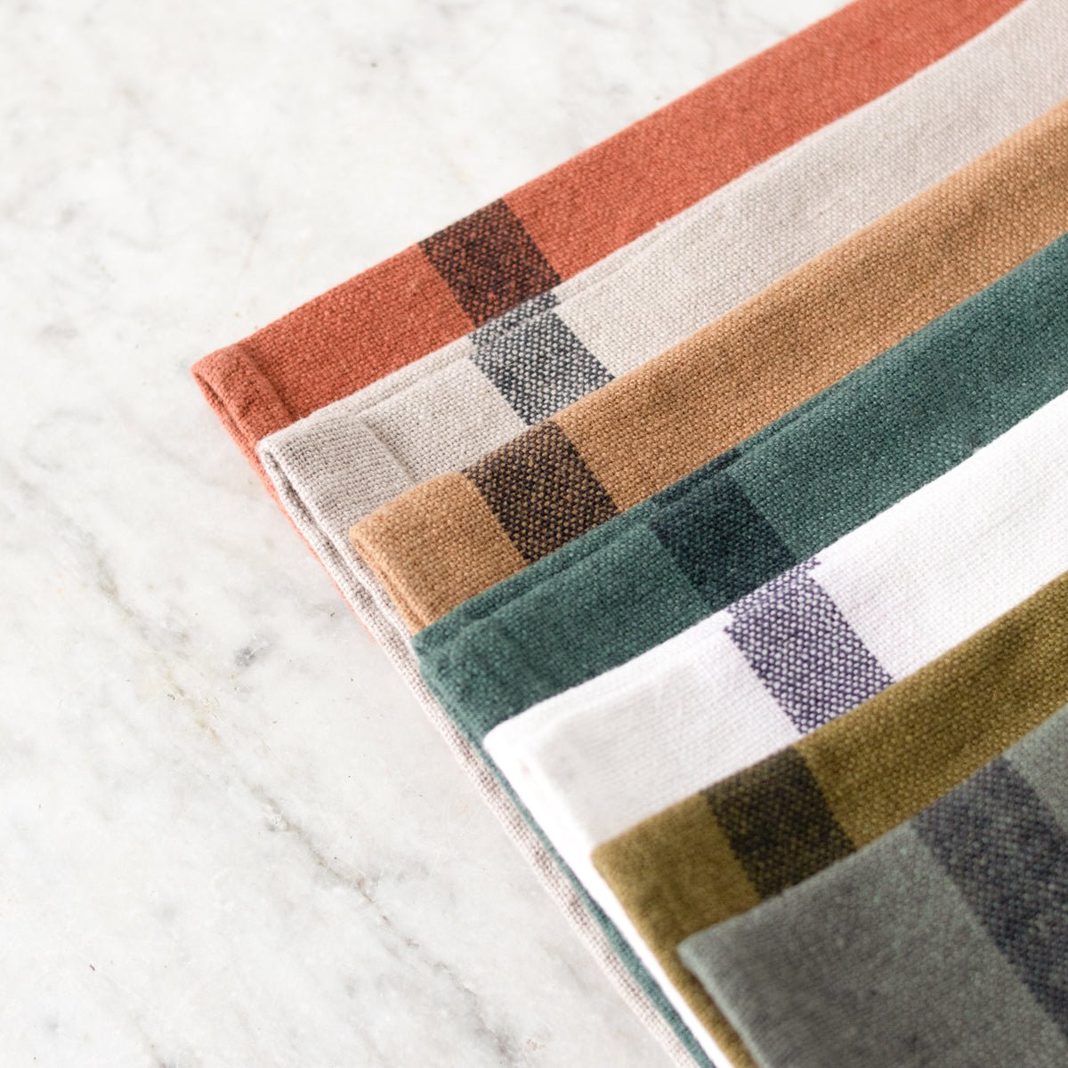 Pair of Comé Linen Kitchen Towels - elsie green - textiles