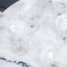 Pair of Crystal Champagne Coupes - elsie green - The French Kitchen