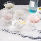 Pair of Crystal Champagne Coupes - elsie green - The French Kitchen