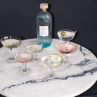 Pair of Crystal Champagne Coupes - elsie green - The French Kitchen