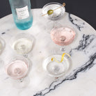 Pair of Crystal Champagne Coupes - elsie green - The French Kitchen