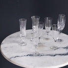 Pair Of Crystal Champagne Flute - elsie green - The French Kitchen