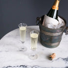 Pair Of Crystal Champagne Flute - elsie green - The French Kitchen
