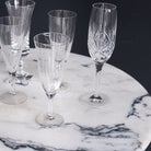 Pair Of Crystal Champagne Flute - elsie green - The French Kitchen