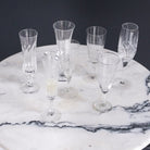 Pair Of Crystal Champagne Flute - elsie green - The French Kitchen