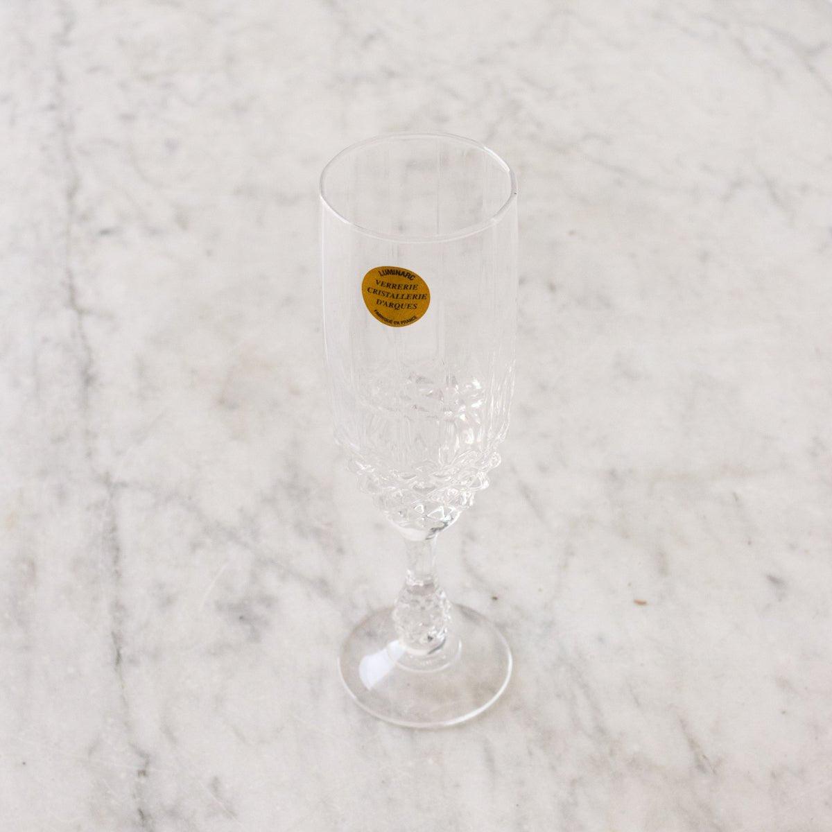 Pair of Crystal Champagne Flutes - elsie green - the french kitchen