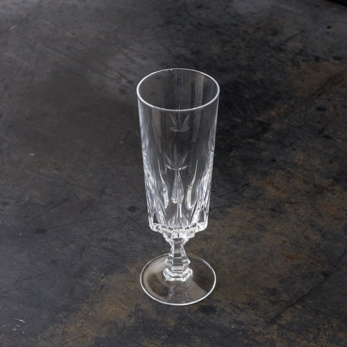 Pair of Crystal Champagne Flutes - elsie green - The French Kitchen