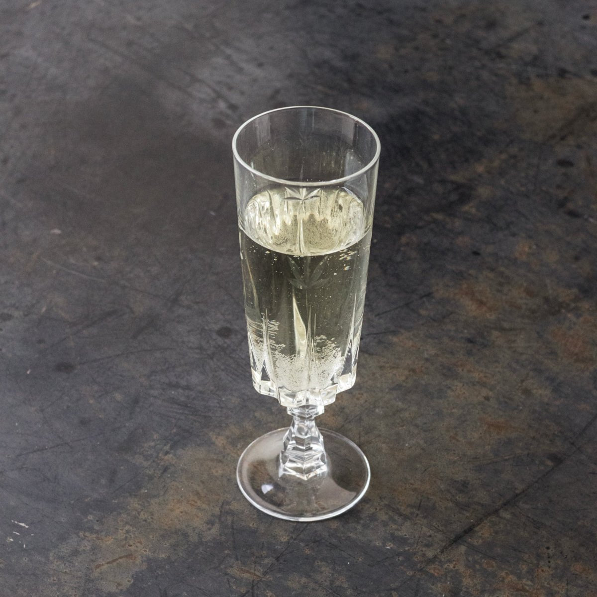 Pair of Crystal Champagne Flutes - elsie green - The French Kitchen