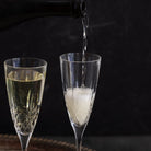Pair of Crystal Flutes - elsie green - the french kitchen