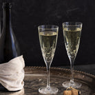 Pair of Crystal Flutes - elsie green - the french kitchen