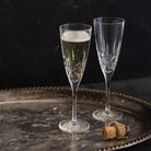 Pair of Crystal Flutes - elsie green - the french kitchen