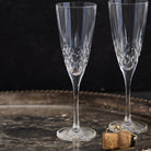 Pair of Crystal Flutes - elsie green - the french kitchen