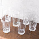 Pair of Crystal Tall Bar Glasses - elsie green - The French Kitchen