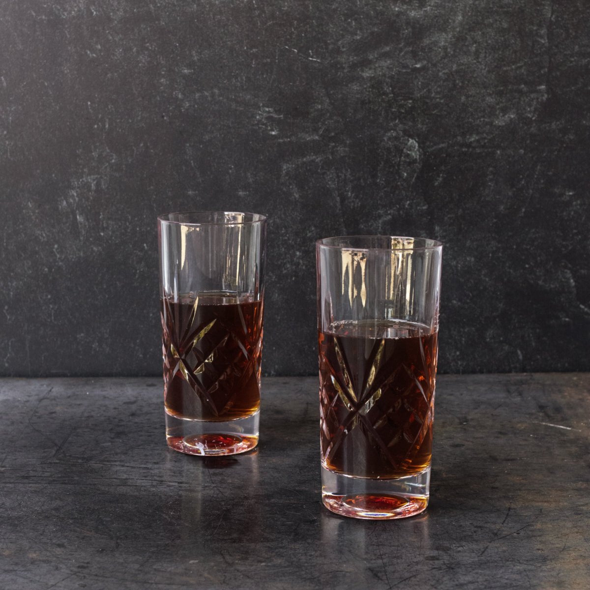 Pair of Crystal Tumblers - elsie green - the french kitchen