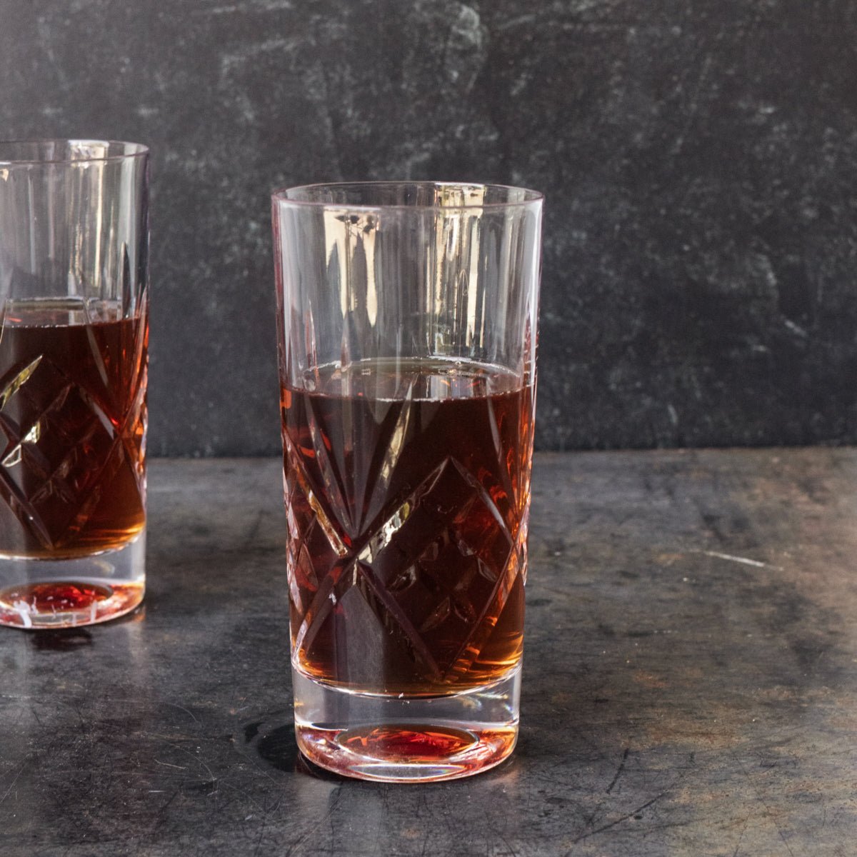 Pair of Crystal Tumblers - elsie green - the french kitchen