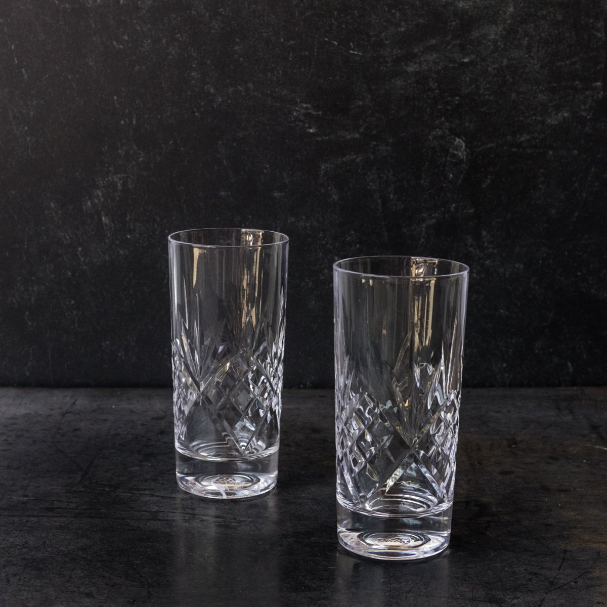 Pair of Crystal Tumblers - elsie green - the french kitchen