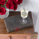 Pair Of Crystal Wine Glasses - elsie green - The French Kitchen