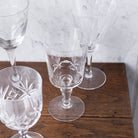 Pair Of Crystal Wine Glasses - elsie green - The French Kitchen