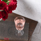 Pair Of Crystal Wine Glasses - elsie green - The French Kitchen