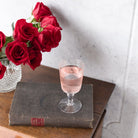 Pair Of Crystal Wine Glasses - elsie green - The French Kitchen