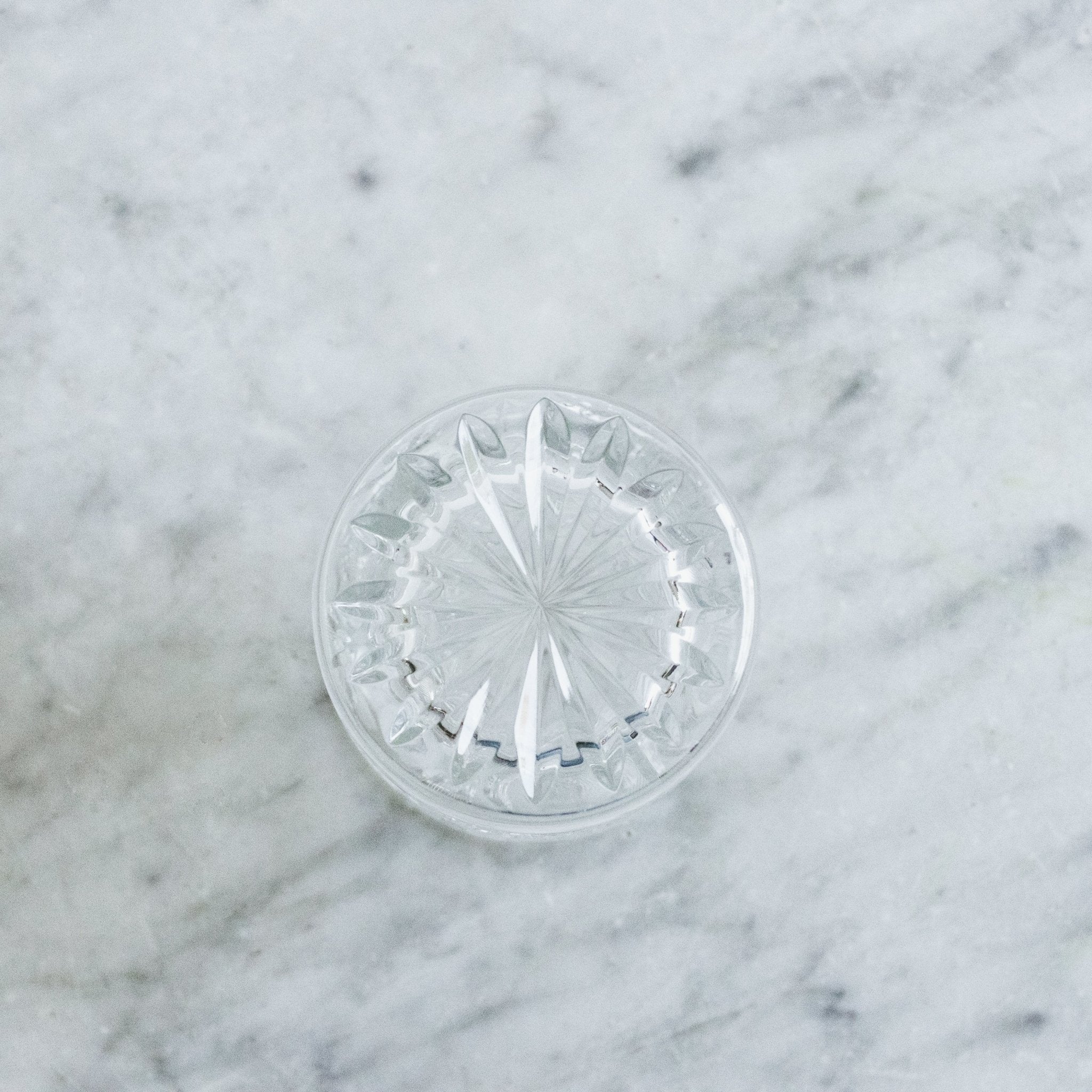 Pair of Cut Crystal Bar Glasses - elsie green - The French Kitchen