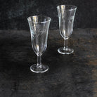 Pair Of Etched Champagne Flutes - elsie green - The French Kitchen