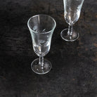 Pair Of Etched Champagne Flutes - elsie green - The French Kitchen