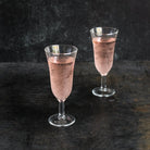 Pair Of Etched Champagne Flutes - elsie green - The French Kitchen