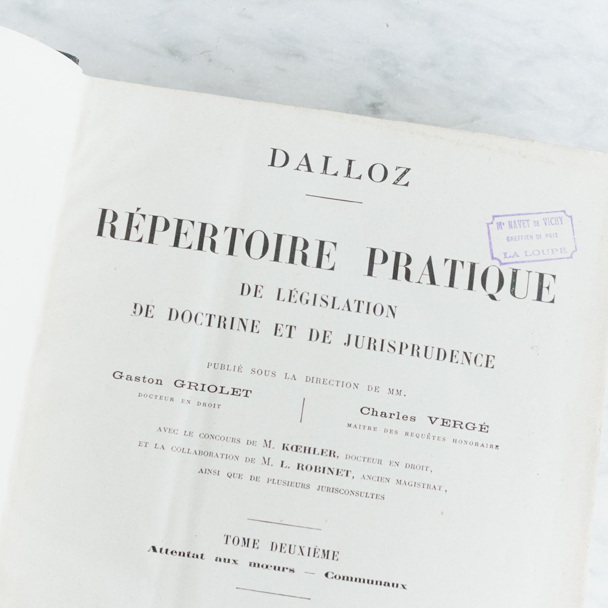 Pair of French Legal Volumes - elsie green - decor