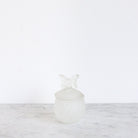 Pair Of Frosted Glass Vanity Bottle With Butterflies - elsie green - Decor