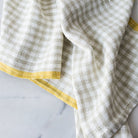 Pair of Gingham Kitchen Towels | Dijon - elsie green - textiles