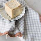 Pair of Gingham Kitchen Towels | Light Blue - elsie green - textiles